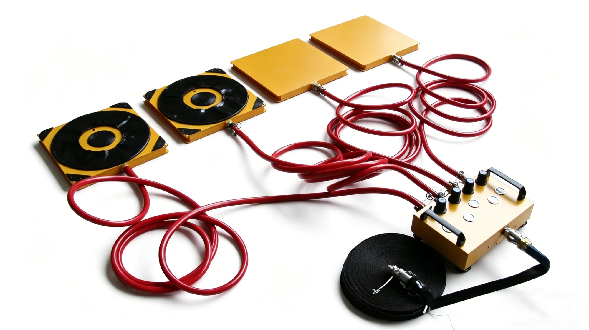 TYPE B air caster unit with modular air film module for heavy load moving